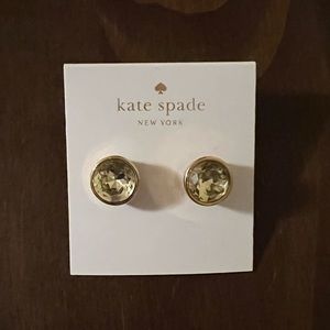 Kate Spade New York chunky gold plated stud earrings